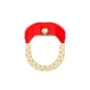 Watch Ring Two-Hand Gold-Tone Stainless Steel