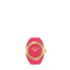 Watch Ring Two-Hand Pink Stainless Steel
